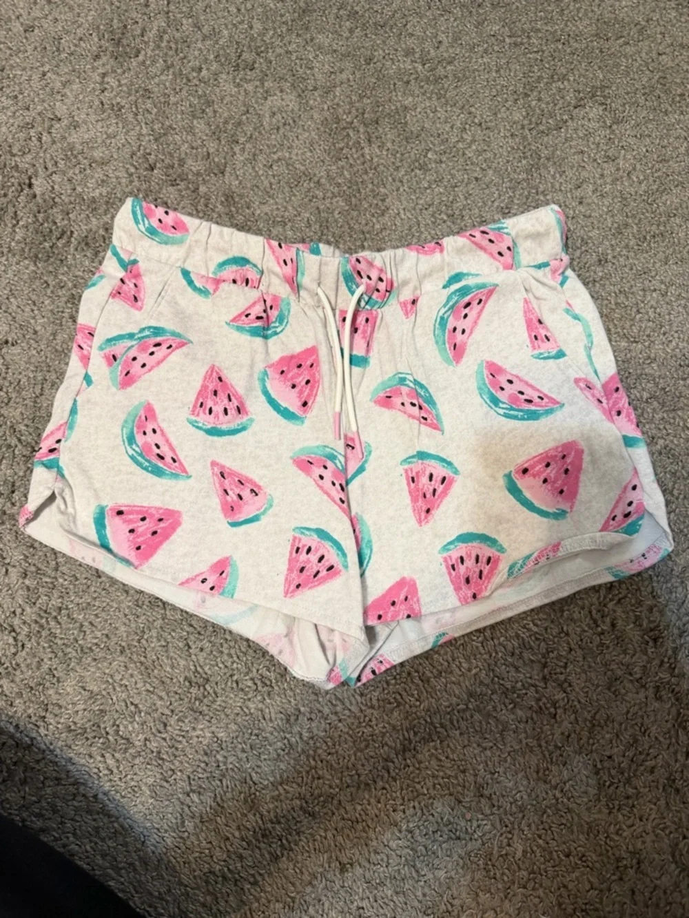Old Navy Pink Watermelon Print Athletic Lounge Shorts